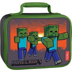 Thermos Kids Insulated Reusable Single Compartment Lunch Bag, Minecraft